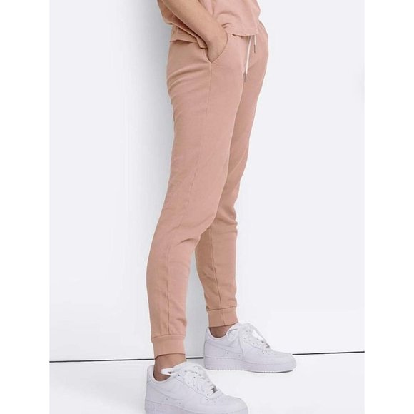 MATE the Label Pants - MATE THE LABEL organic terry classic jogger in rose 2X
